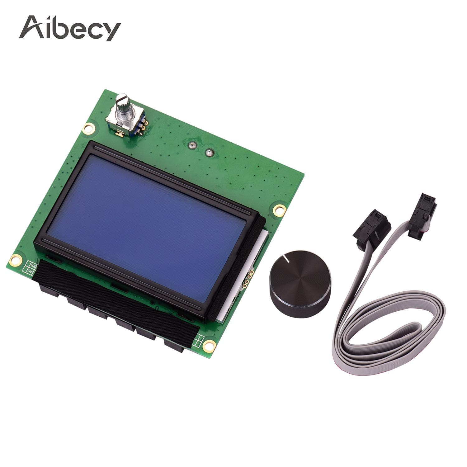 Aibecy 3D Printer Parts LCD Display Screen Board with Cable Replacement for multicolour