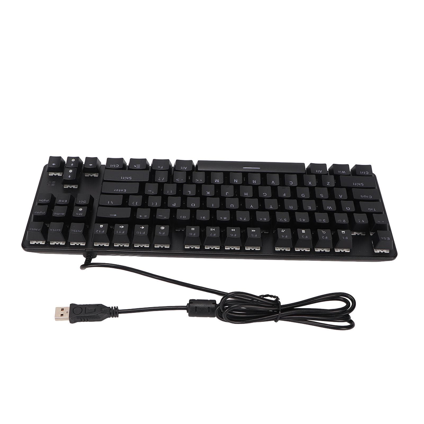 Blue Switch Mechanical Keyboard 87 Key RGB Backlight Two Color Injection Molding Mechanical Gaming