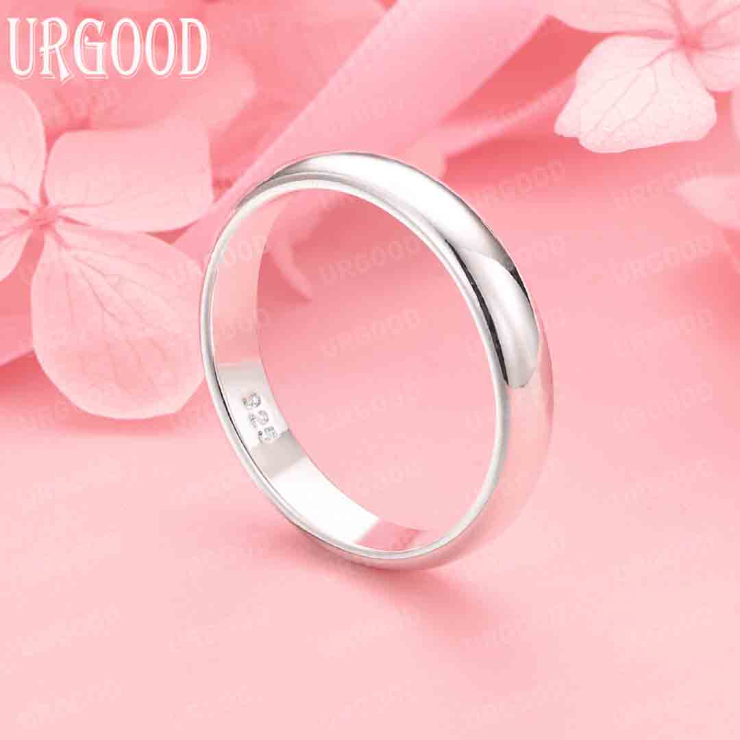 925 Sterling Silver Ring Men Women Fashion Wedding Jewelry 7#