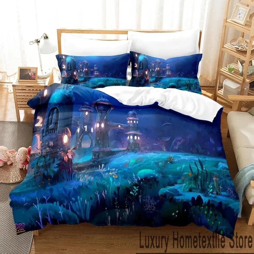 Cartoon Spyro Reignited Trilogy Bedding Set Duvet Cover Bed Set Quilt Cover Pillowcase Comforter king Queen Size Boys Adult 70x133cm 2pcs