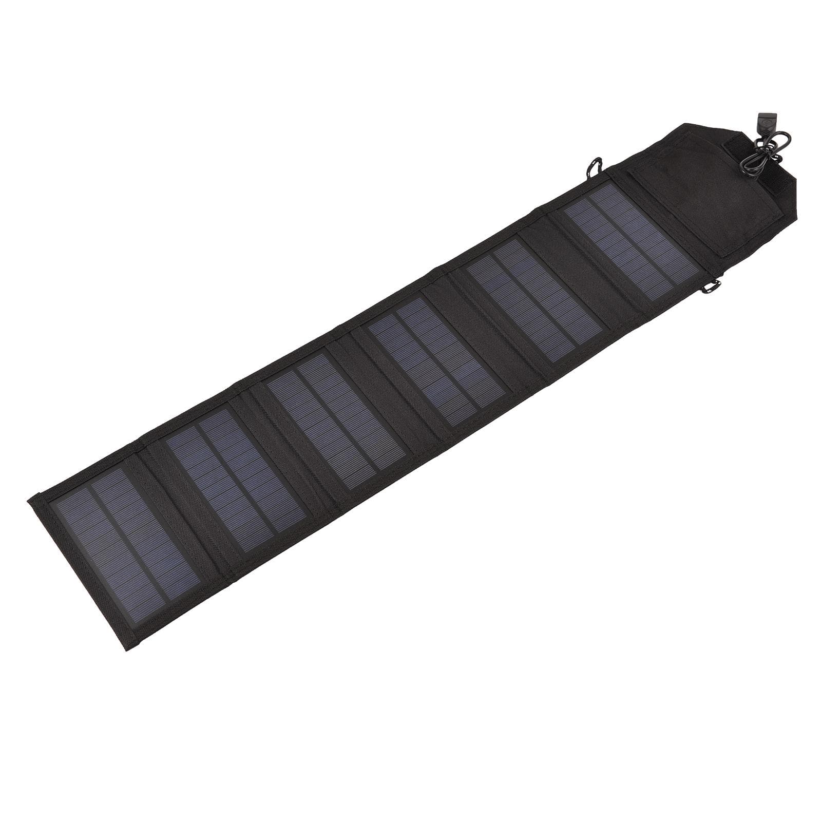 10.5 W Portable Solar Charger Foldable Solar Charger with USB Solar Panel Portable Solar Power with black