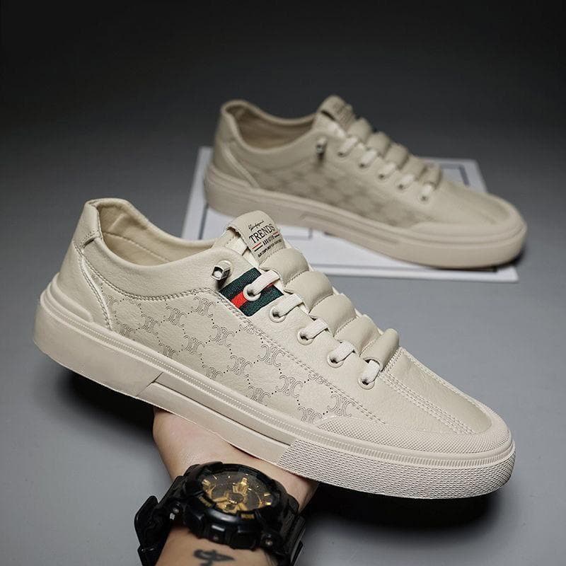 Men's Shoes, Summer Fashion White Shoes and Sports Sneakers 39 khaki