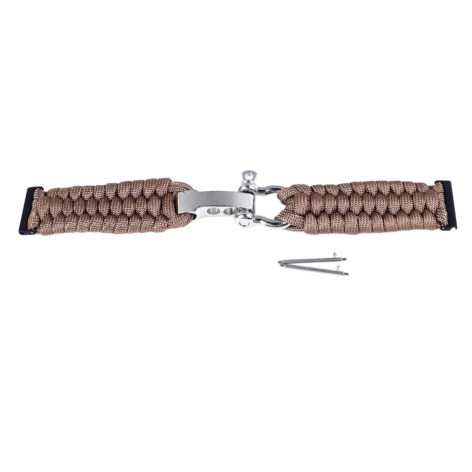 Replacement Braided Watch Band for Suunto7 Breathable Soft Alloy Buckle Closure Braided Loop brown