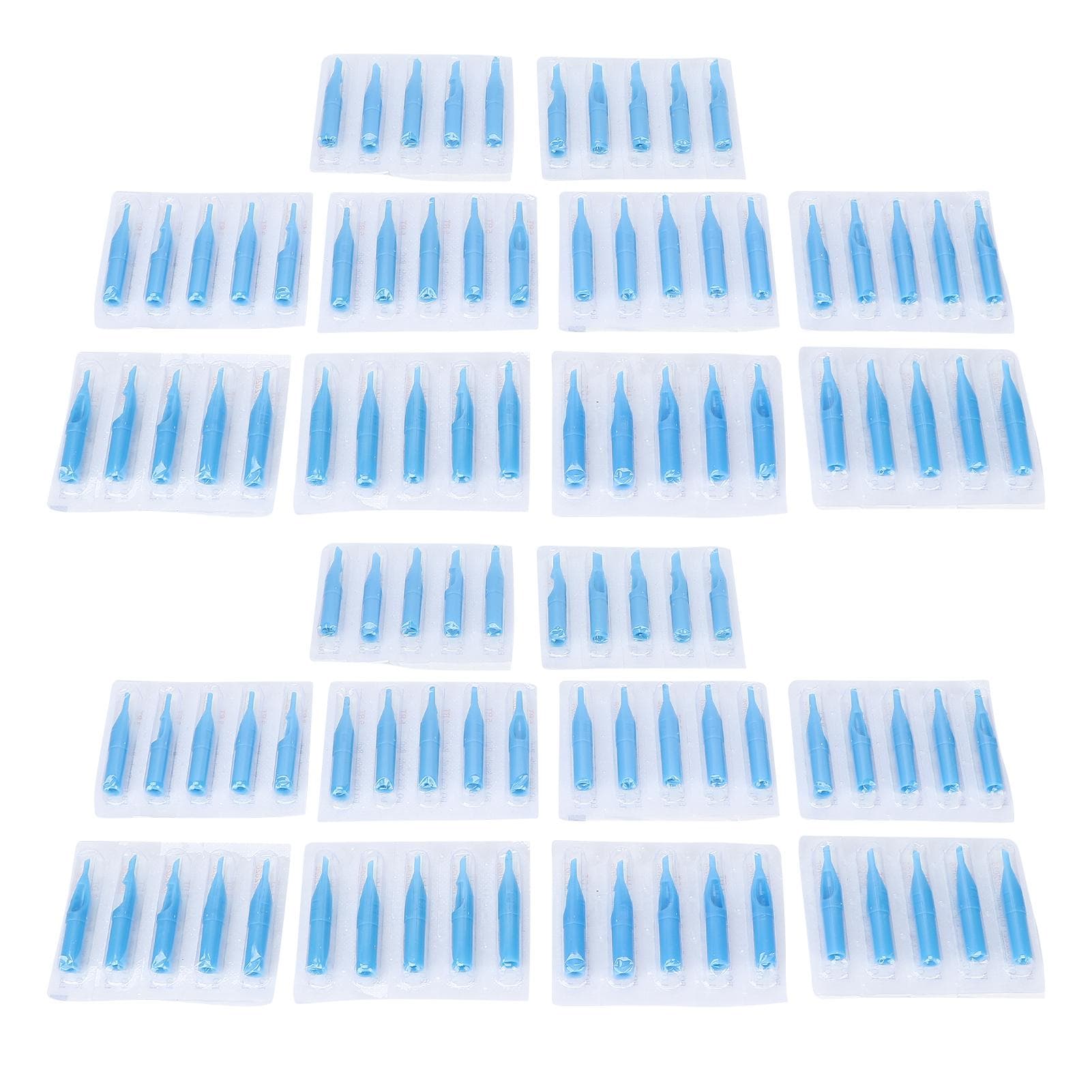 100Pcs Disposable Mixed Tattoo Needle Tip Portable Blue Long Tattoo Tip Accessories