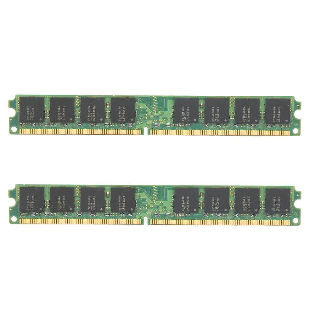 2Pcs Memory Module DDR2 1GB 667Mhz PC25300 Desktop Computer DoubleSided 16Particles for AMD
