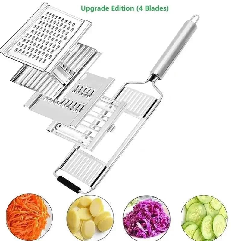 Vegetable Slicer Stainless Steel Shredder Cutter Multi-Purpose Vegetable Slicer Cuts Set Manual Fruit Carrot Potato Grater