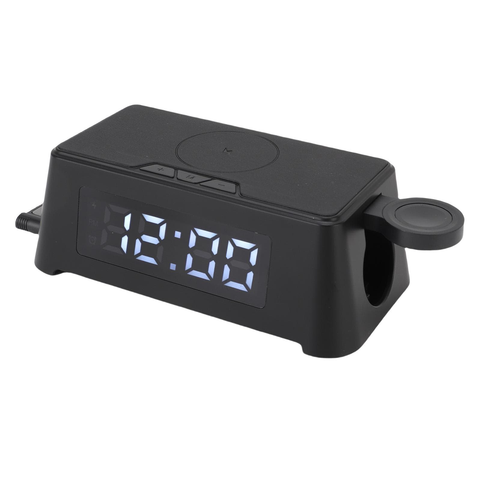 6 in 1 Wireless Charger with Alarm Clock Time Temperature Display Wireless Charging Station for