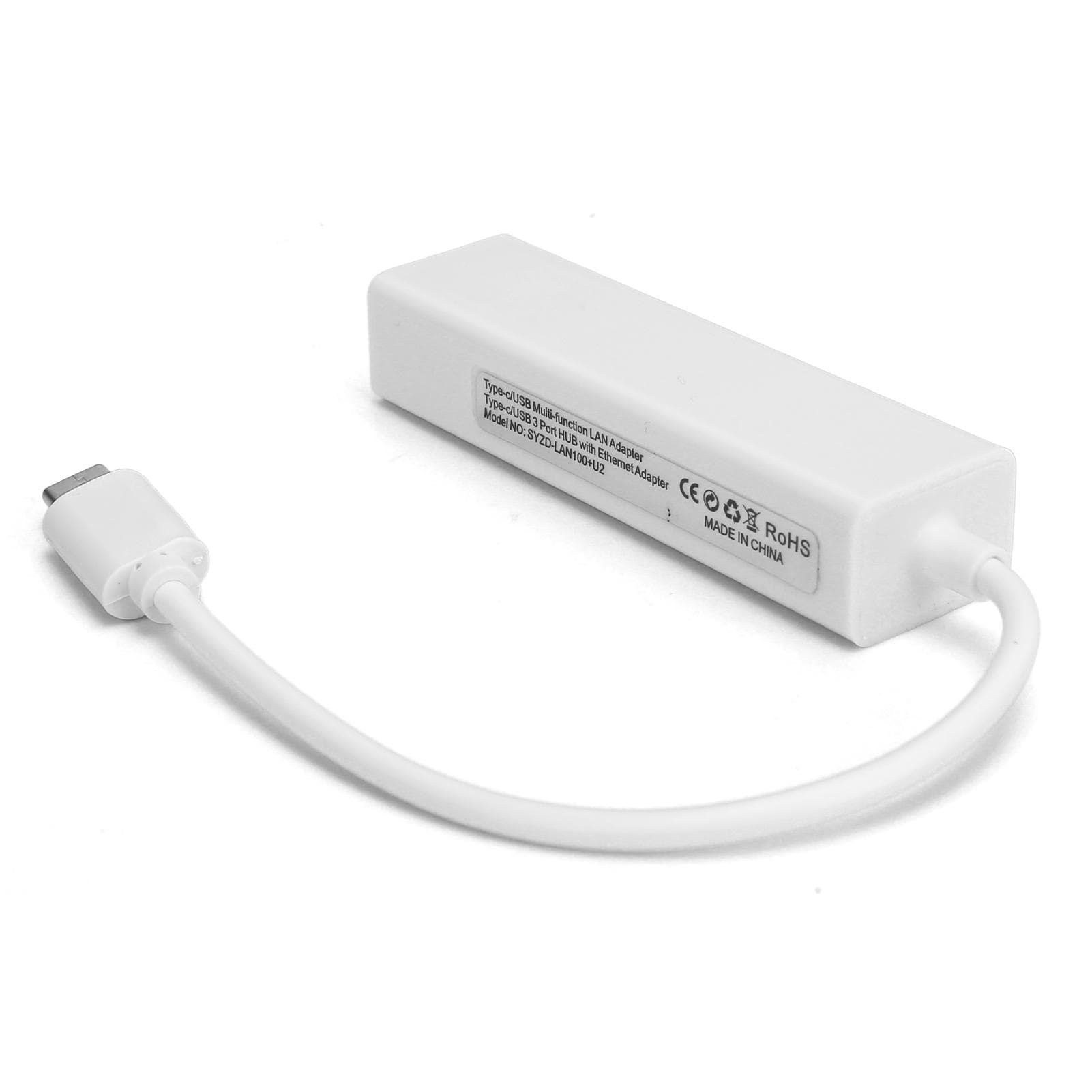 RJ45 Ethernet Adapter Type C to USB 2.0 Network 100M Accessory for WIN XP78OS XUSB 2.0 with
