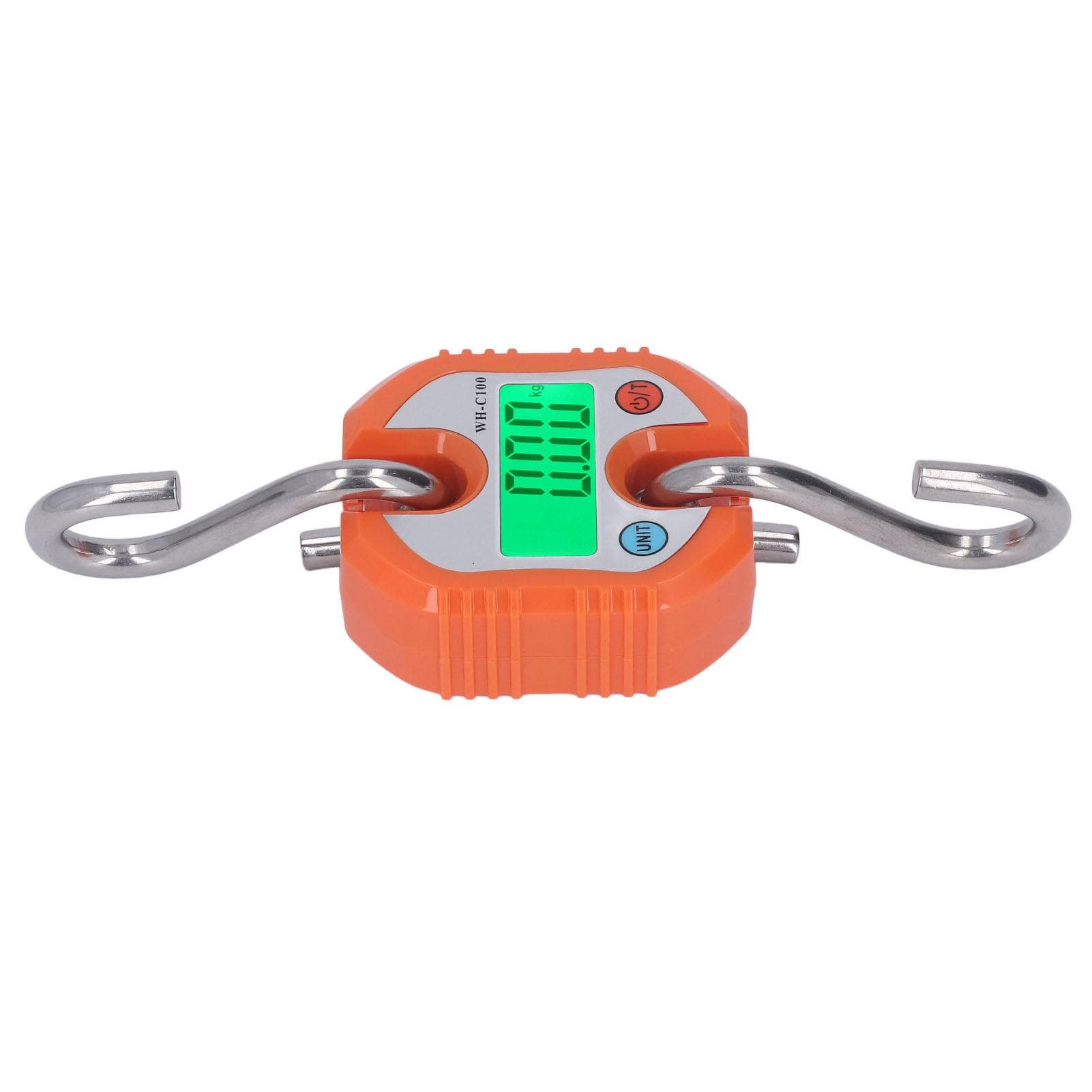 Hanging Scale LCD Digital Display 150KG Range Weighing Tool for Warehouse Luggage Orange orange