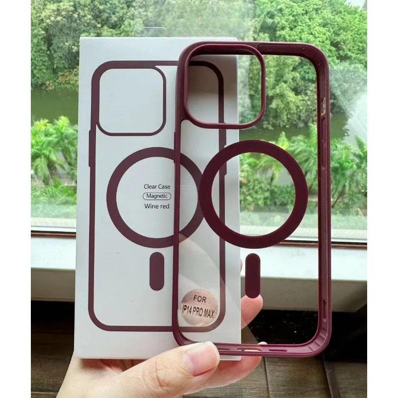 Applicable To Apple 14 Magnetic Phone Case IPhone 15 Pro Matte Color Transparent Acrylic Magsafe Apple 15Plus
