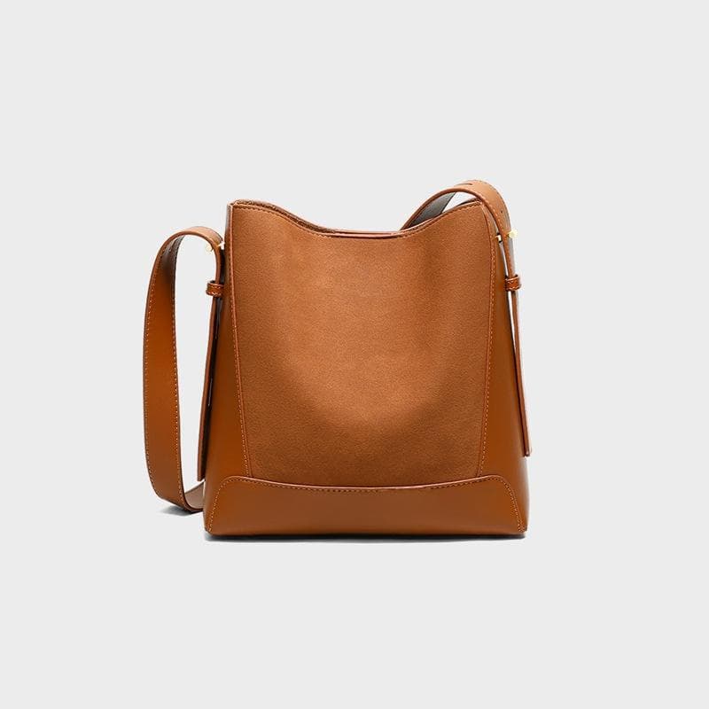 Spring and Summer Retro Simple Bucket Bag Women Commute Shoulder Bag High-grade Underarm Bag