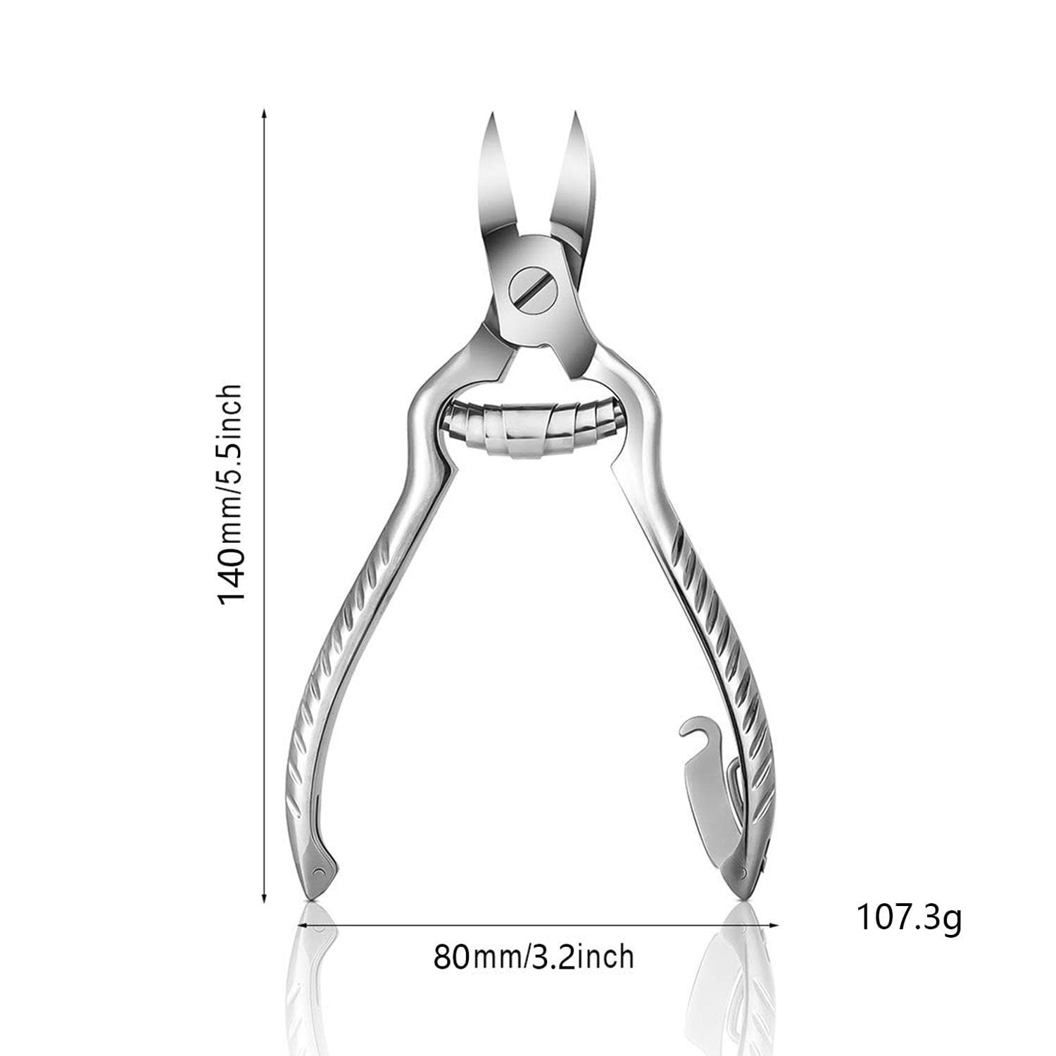 1Pc Nail Clipper For Ingrown Toenails Super Sharp Long Handle Nail Trimmer Cutter Professional Manicure Pedicure Tools silver