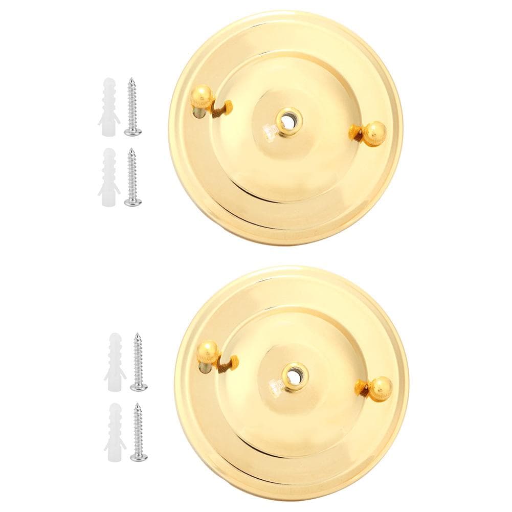 2PCS Iron Ceiling Light Canopy Hook Chandelier Plate Holder Decoration DIY Fitting AccessoryGold gold