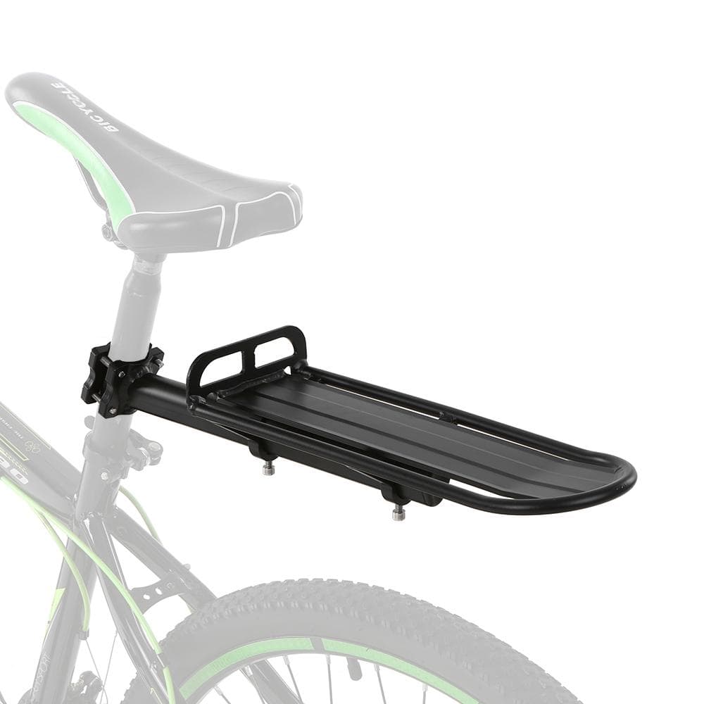 Retractable Aluminum Alloy Bike Mount Bicycle Rear Seat Post Rack Bicycle Pannier Luggage Cargo black