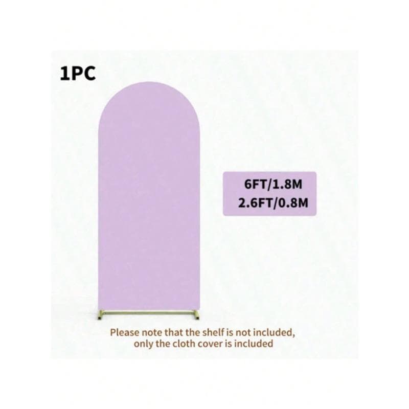 Arch Decor Backdrop Cloth, Wedding Arch Drape Cover, Party Banner, Fits Arch Frame, Double-Sided Elastic Canopy Backdrop 180*80cm purple