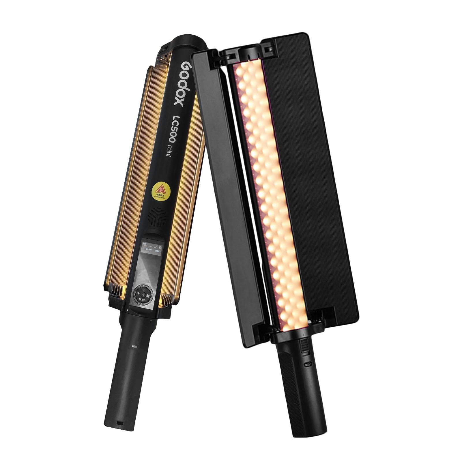 GODOX MINI LC500 20W Handheld Photography Lamp Portable LED Light LED Wand 2470mAh Battery Built in black