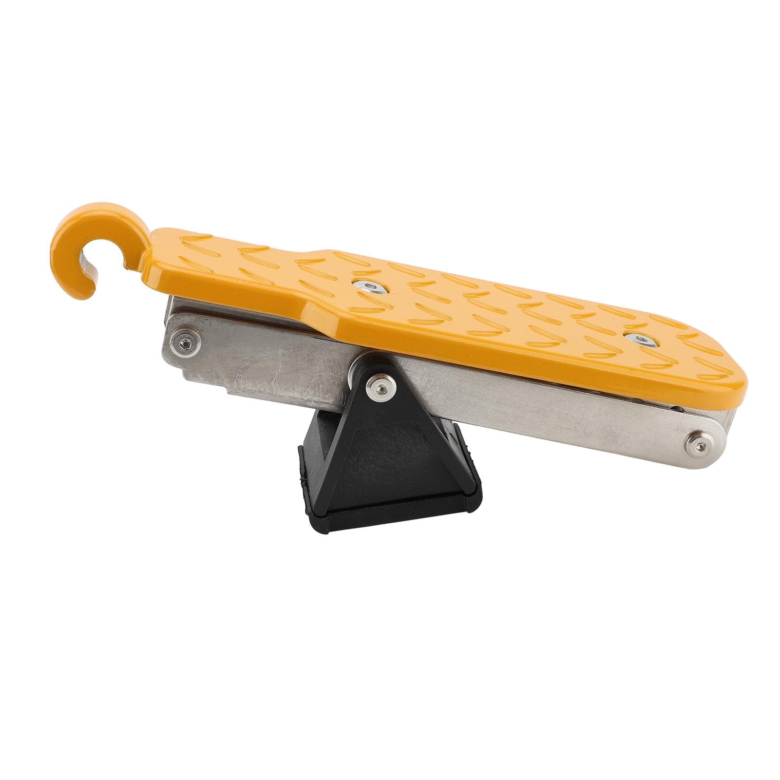 Adjustable Car Door Step Foldable Top Roof Foot Stand Pedal Ladder Universal Fit 7 Gear Door Latch orange