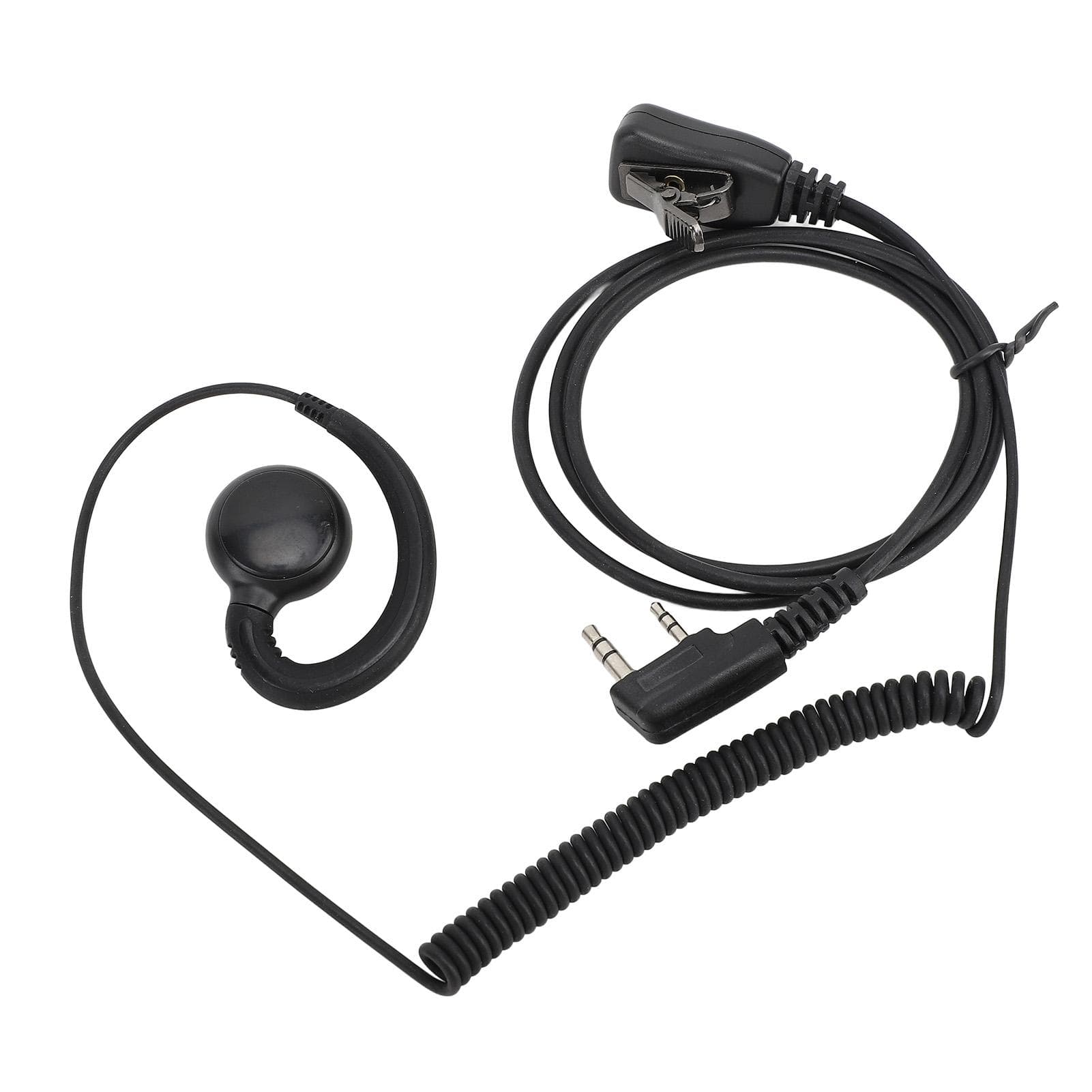 Single Wire Earhook Earpiece Built in Mic Push to Talk K Plug 2 Way Radio Earphone for UV 5R BF