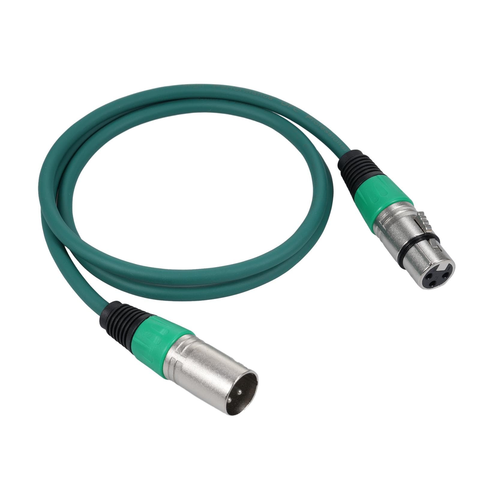 1Pack 3 Pin Dmx Cables Male Female XLR Patch Cables DMX512 Signal Cable Microphone Cable XLR Cable green