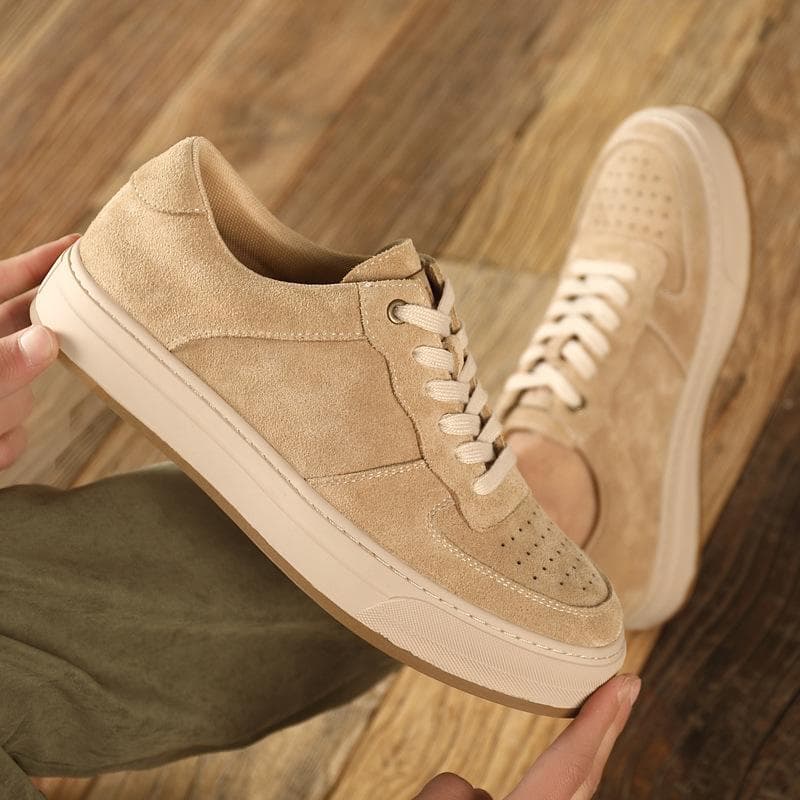 Thick-soled Cow Suede Niche All-match Casual Board Shoes Men's Shoes New Design Sense Trendy Brand 44