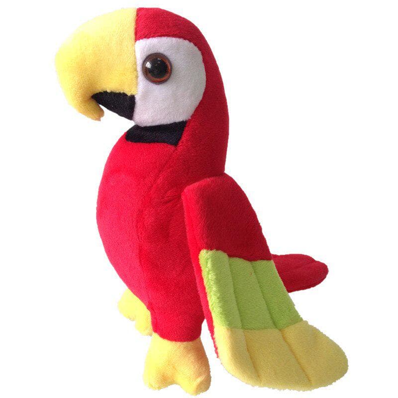 Cute Parrot Stuffed Animal Plush Rio Macaw Parrots Plush Toy Kids Baby Dolls 20cm red