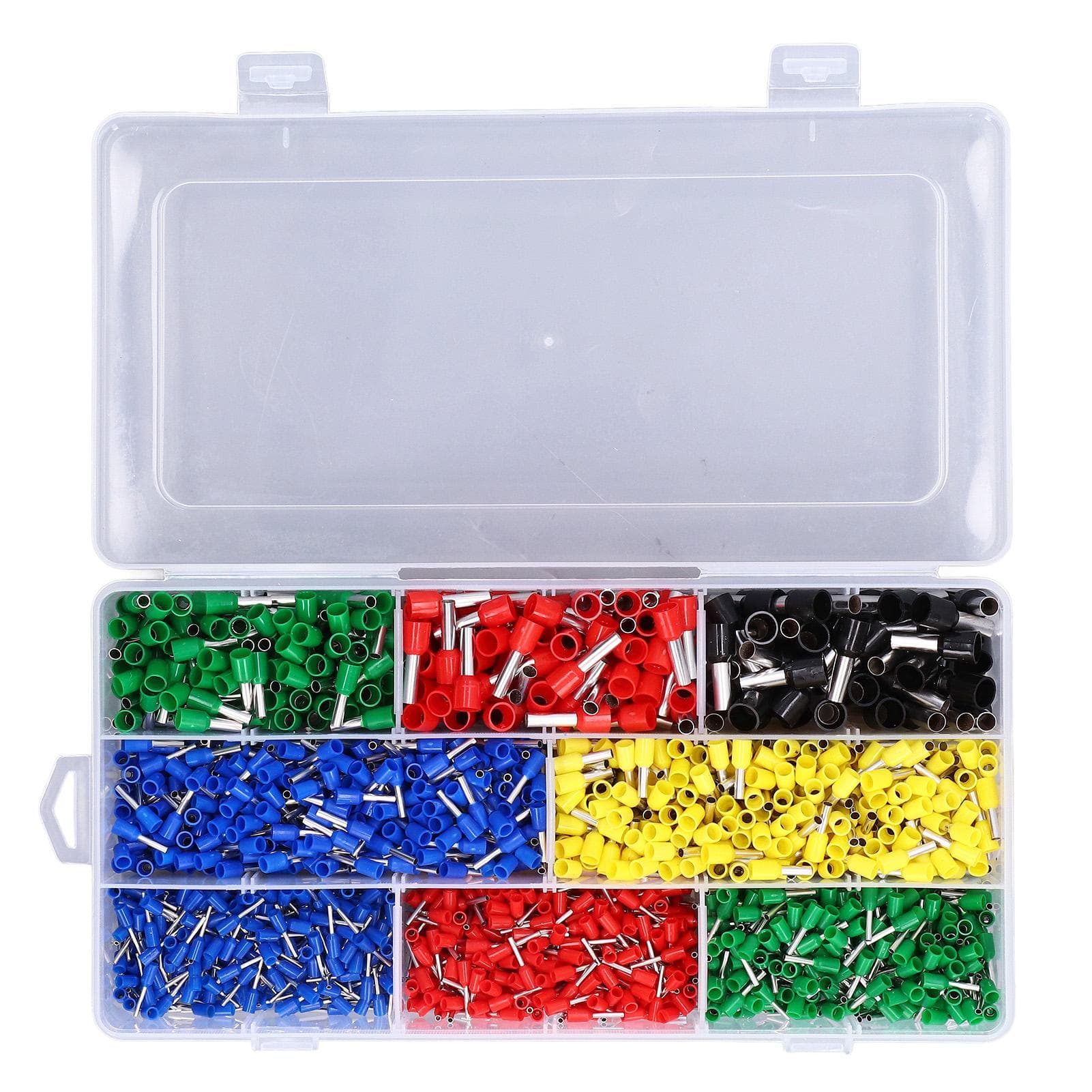 2000PcsSet Wire Ferrules Kit Copper PVC Insulated Ferrules Crimp Connector Wires Terminal