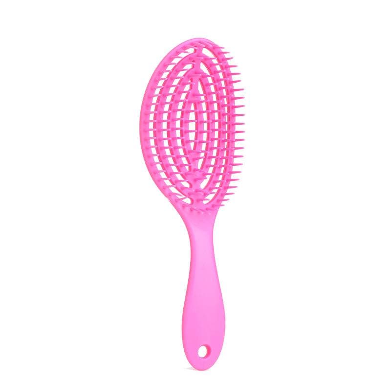 Pink Hair Scalp Massage Combs Hair Brush Anti-static Wet Dry Curly Detangler Hairbrush Salon Hair Styling Tool for Women Men New