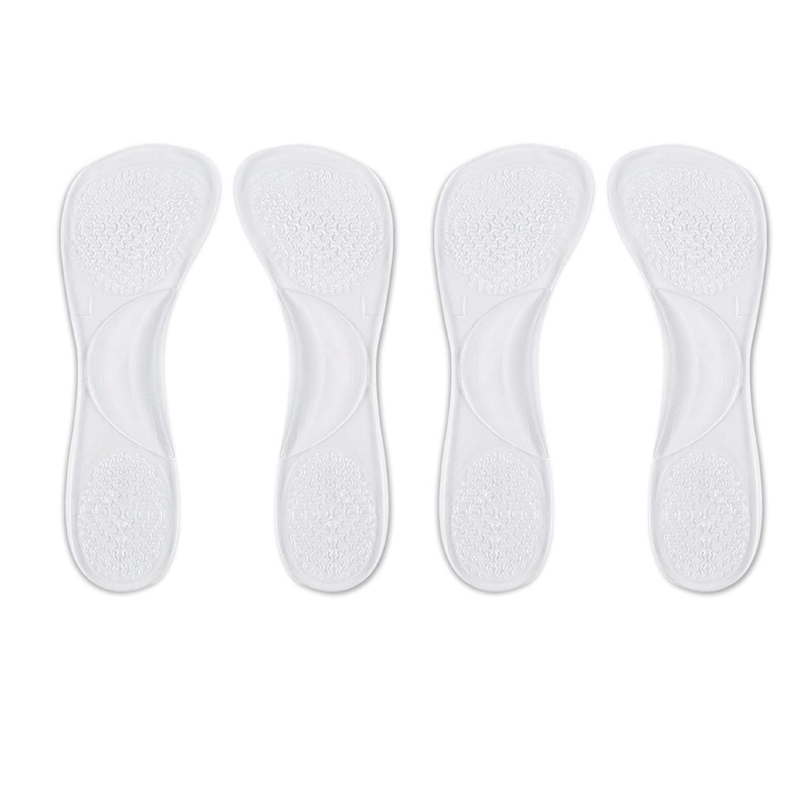 2 Pairs High Heel Insoles Soft Comfortable Shock Absorption 34 High Heel Insoles Cushion Pad for transparent