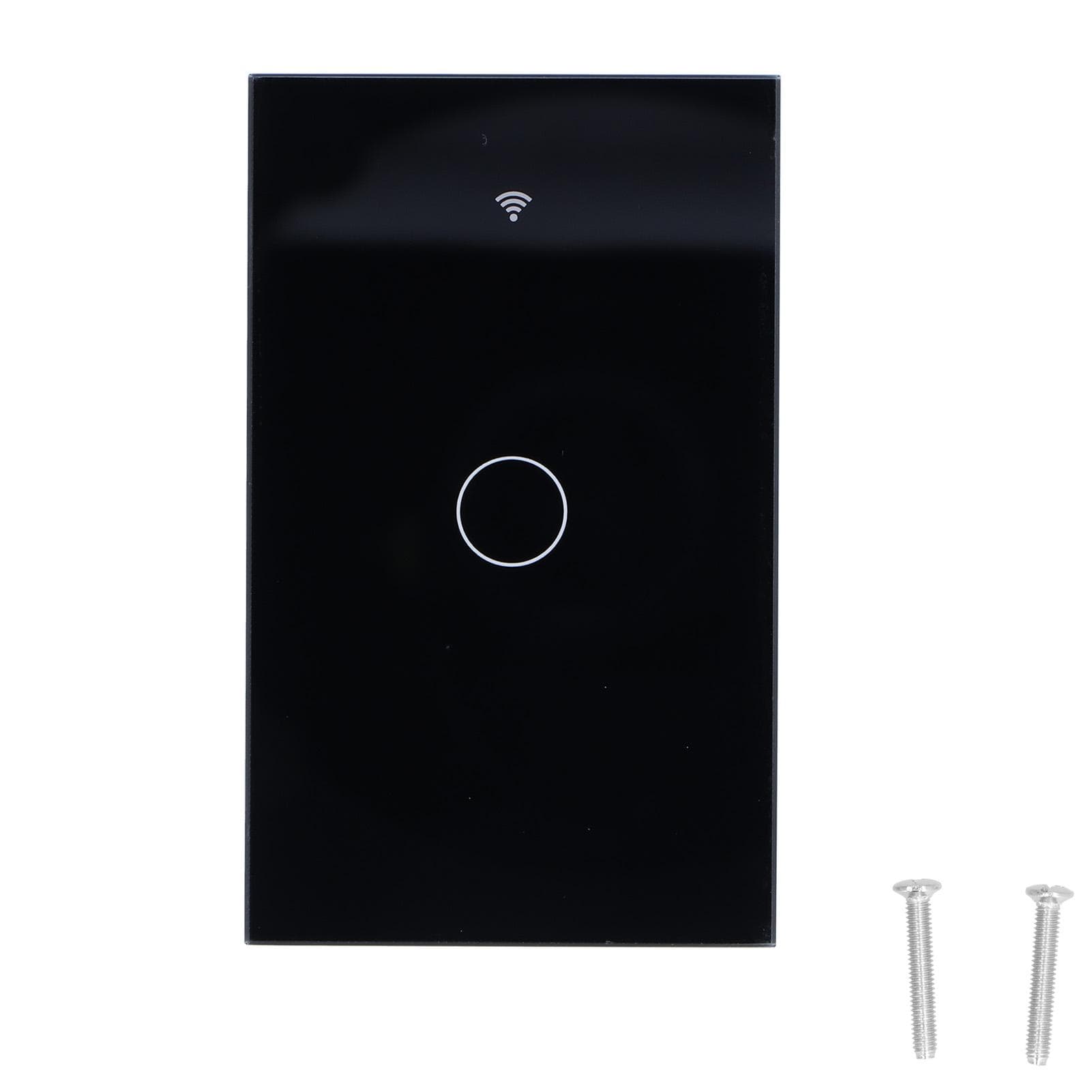 Single Touch Switch for Zigbee Tuya Remote Wall Switch Plate with Voice Control 100?240VGold black