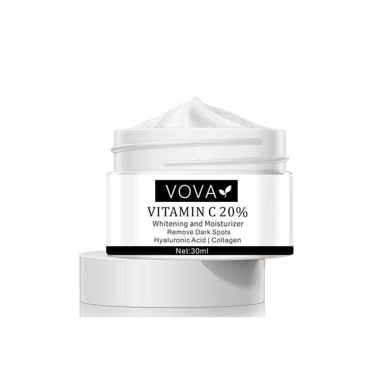 VOVA Vitamin C 20% Face Cream Whitening Remove Dark Spots Facial Gel Repair Fade Freckls Melanin Remover Brighten Skin Care 30ml 30g