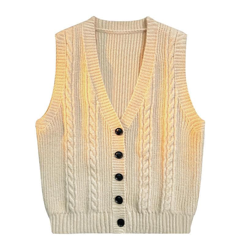 Knitted Vest, Men's Winter Sweater, Camisole, Worn on The Outside, Layered on The Inside, Sleeveless V-neck Top XL