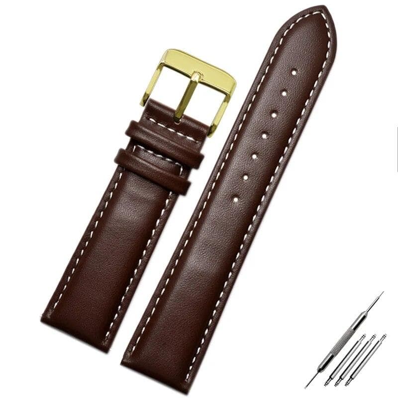 Genuine Leather Watch Strap for Armani Watch Band Ar0382 Ar2447 Ar1970 Men's and Women's Cowhide Watchband Bracelet 20 22mm 21mm