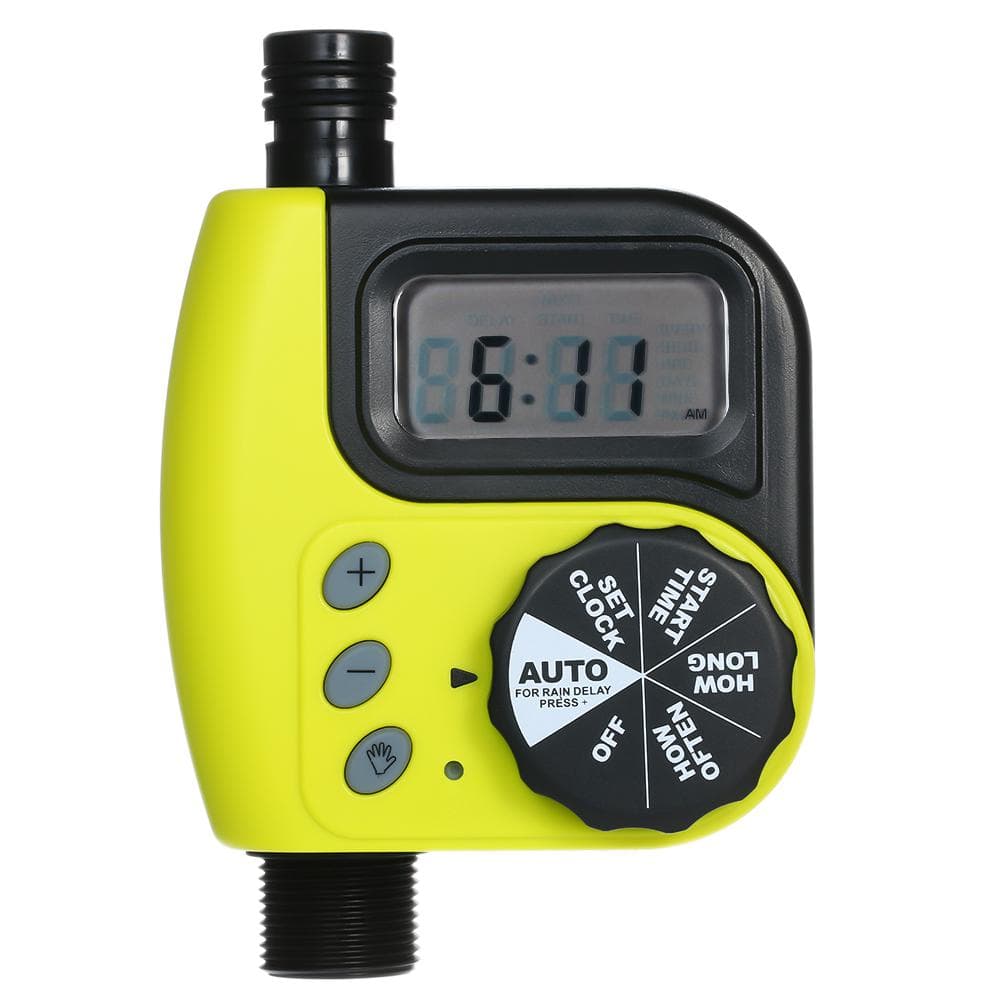 Automatic Water Timer Outdoor Garden Irrigation Controller 1-Outlet Programmable Hose Faucet Timer US Faucet Connection