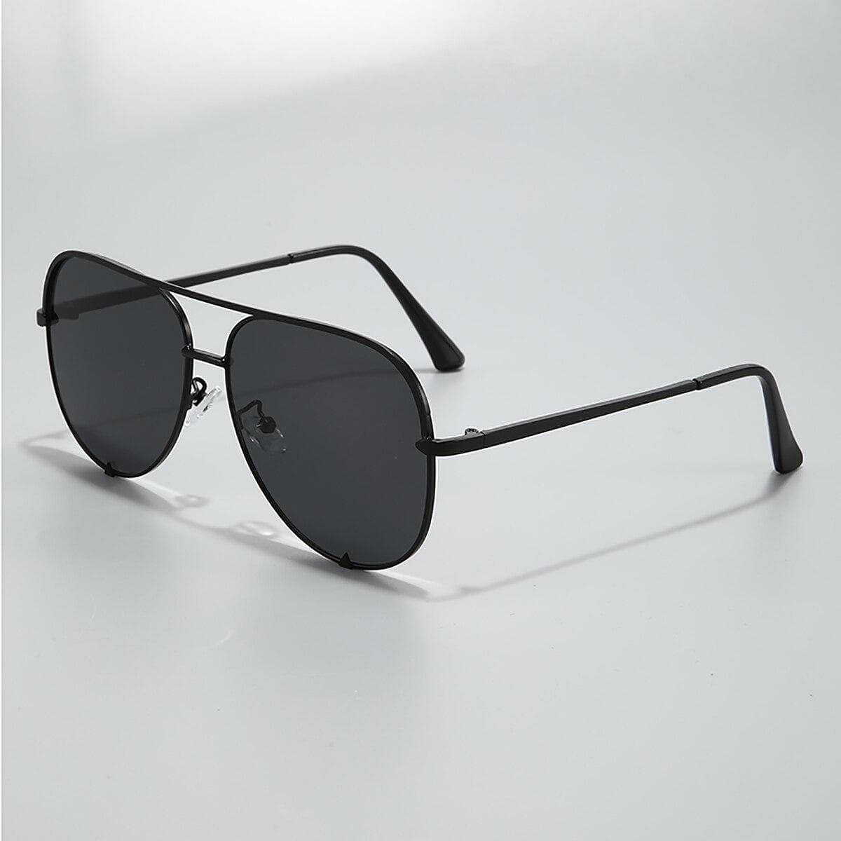 European American Retro Double Beam Toad Mirror Metal Sunglasses For Men Women Unisex Fashion Eyewear