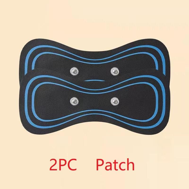 Portable Neck Massager EMS Muscle Stimulator Electric Cervical Massage Patch Low Frequency Pulse Massage Pads Pain Relief Tool 2PC Patch