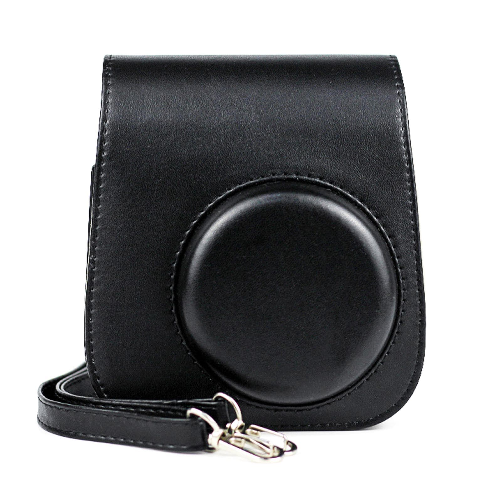 PU Leather Case Bag with Shoulder Strap for Fujifilm Instax Mini 11 CameraBlack