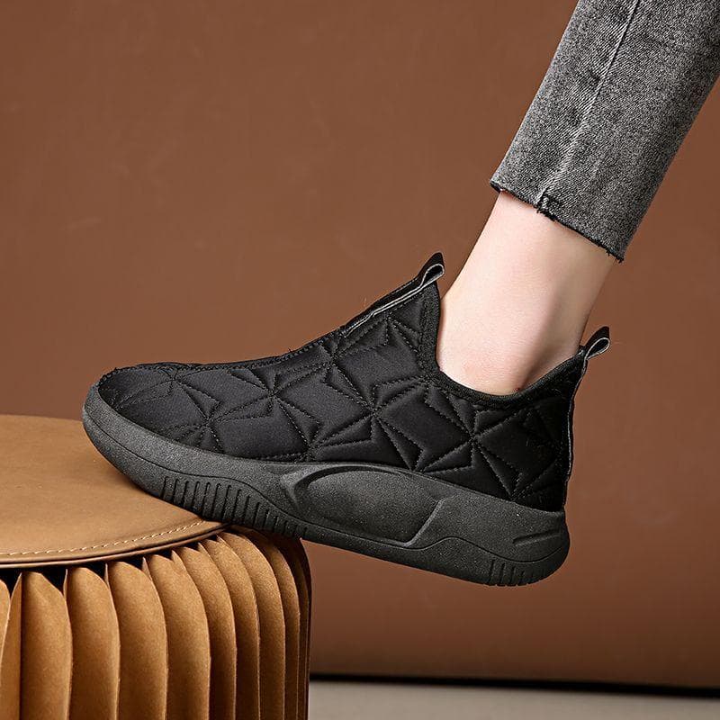 Cotton Boots for Cold and Snow, High Cut Thick Sole, Lightweight and Plush Insulation, Fashionable Cotton Shoes for Women 40