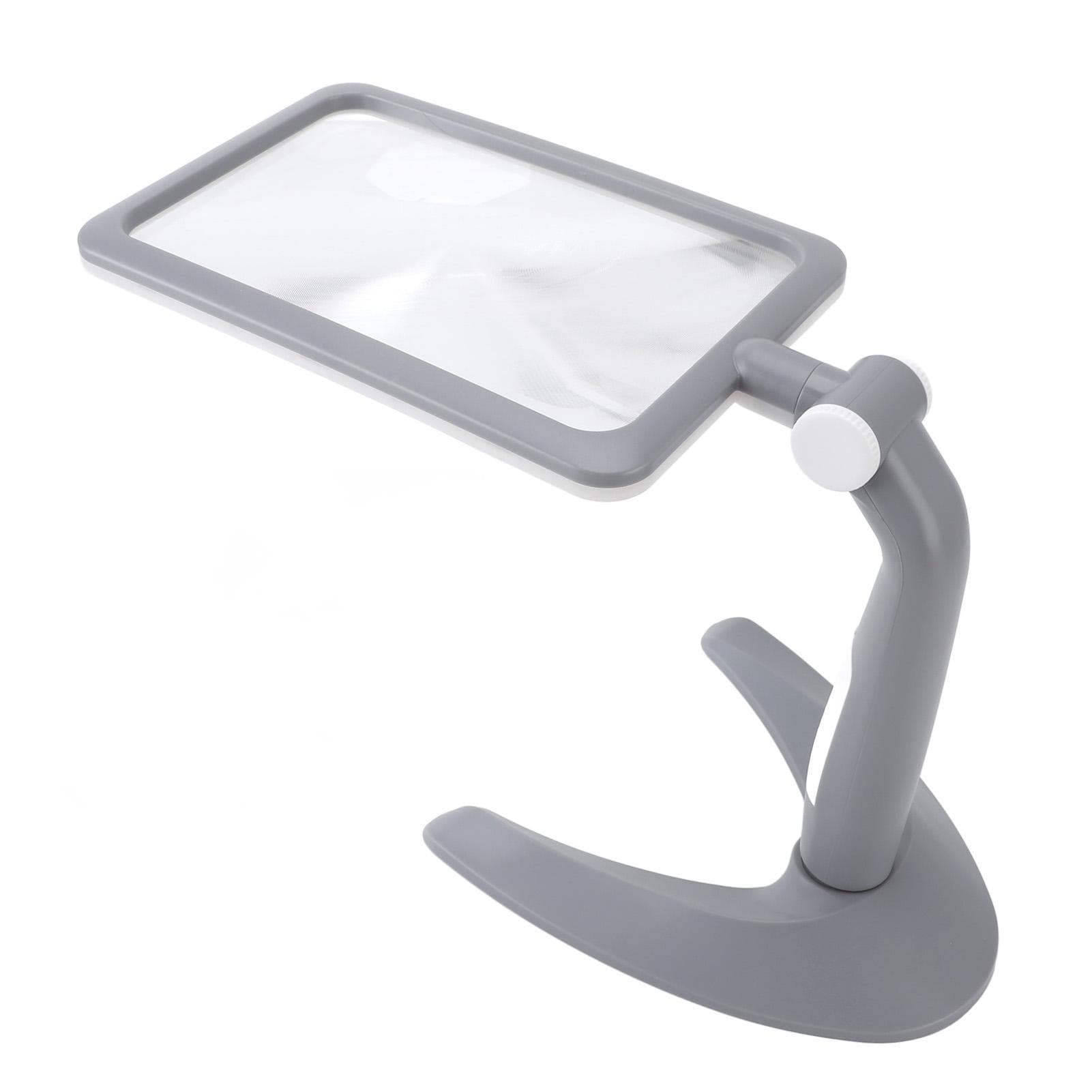 Magnifying Glass with Light Stand 48 LEDs 2.5X Rotating 3 Color Temp Adjustable Magnifier for black