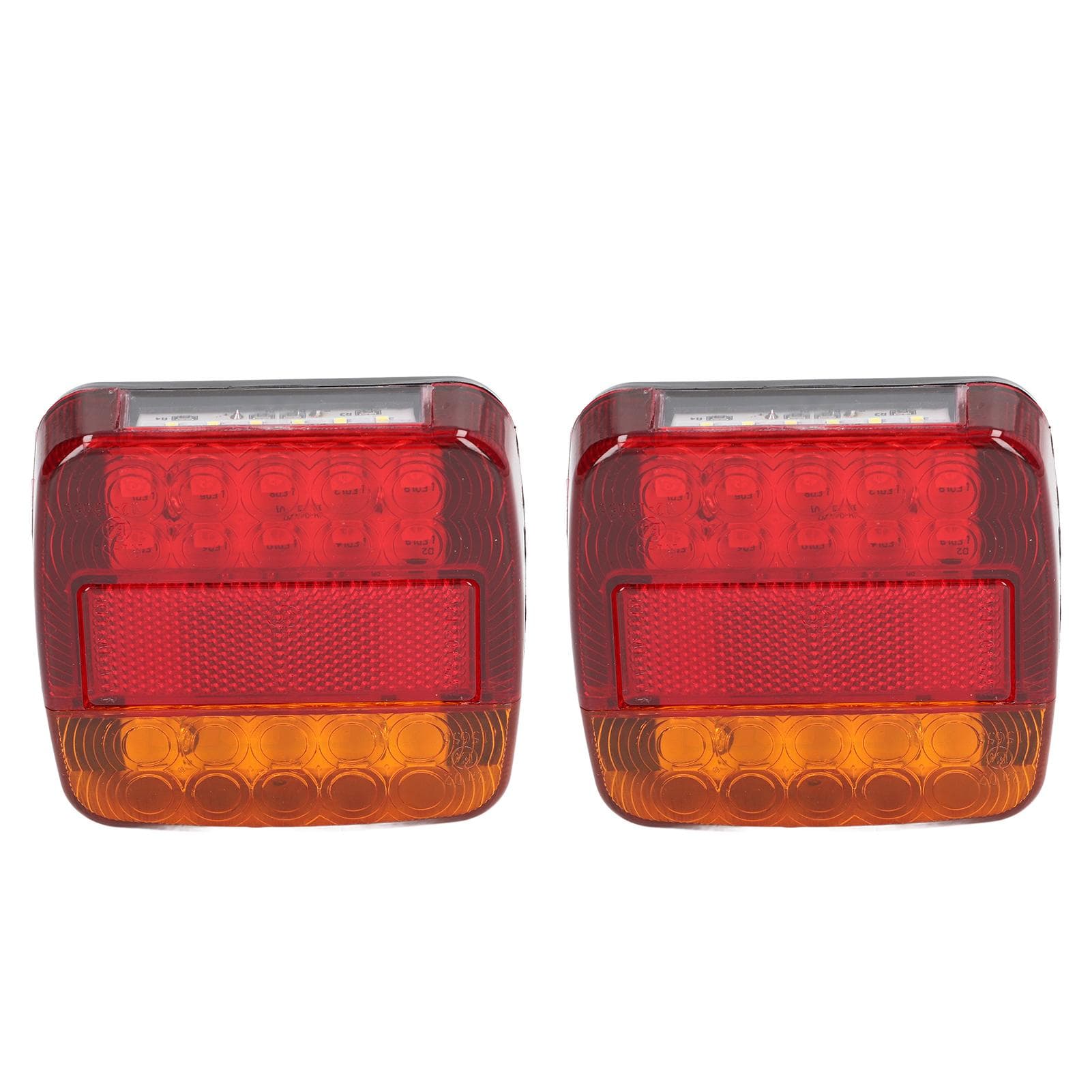 2pcs LED Taillights 12V Shock Resistant Rear Turn Signal Lamp Universal for Truck Trailer