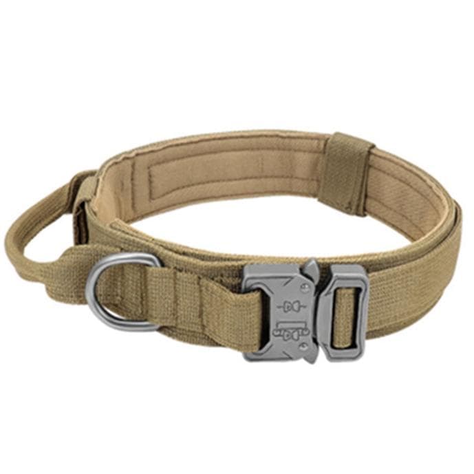 Service Dog Collars Tactical Dog Collar Training for Medium Large Dogs Adjustable M khaki
