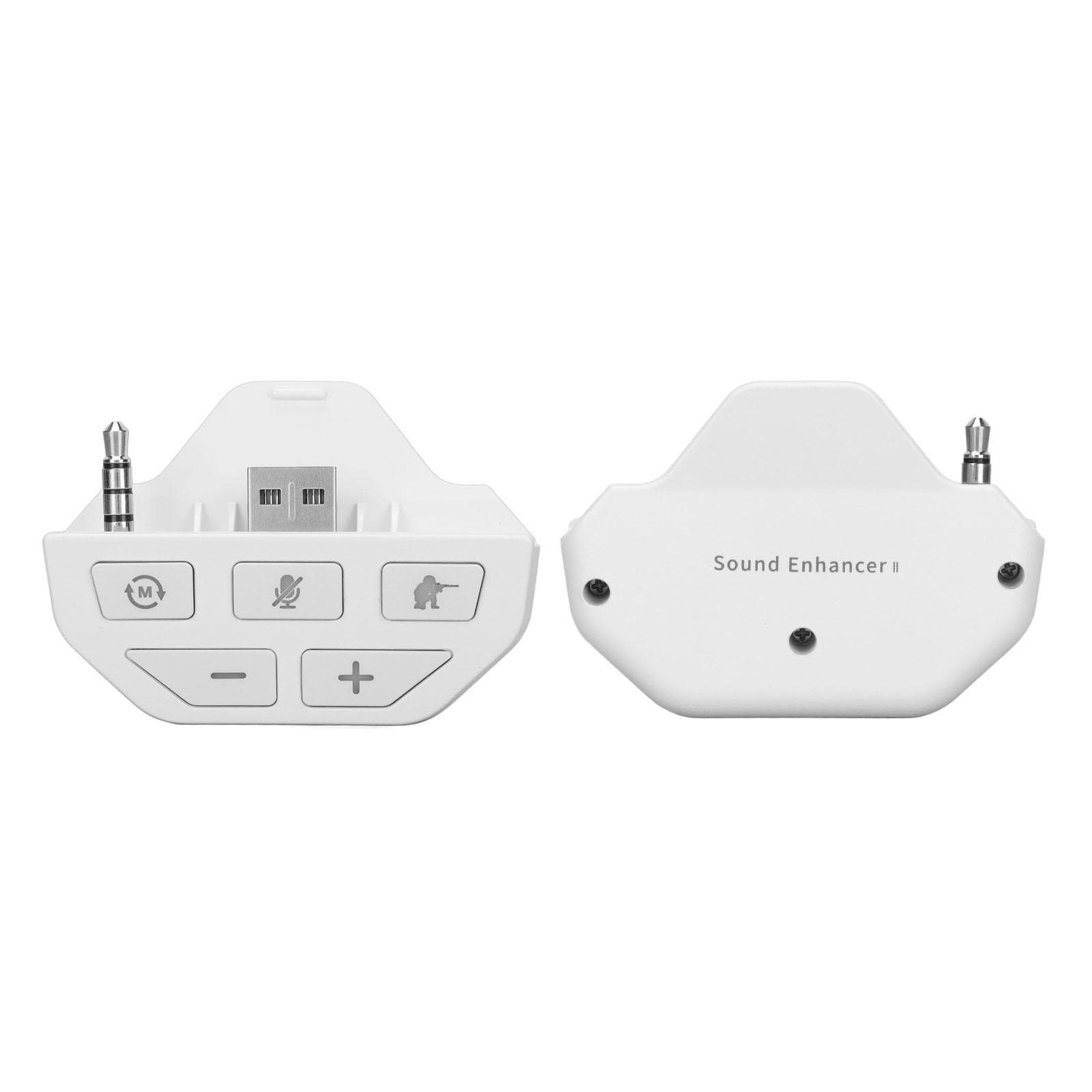 For Xbox One Controller Sound Enhancer Stereo Headphone Adapter with 4 EQ Sound Modes and Detection