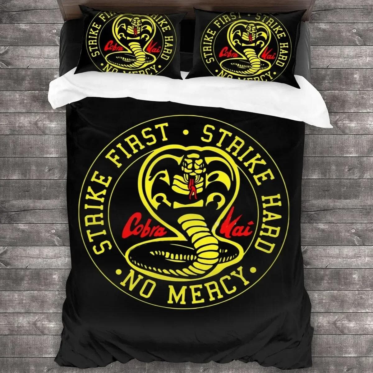 TV Series Cobra Kai Bedding Set Duvet Cover Bedroom Comforter Covers Single Twin King Size Quilt Cover Home Textile AU Double 180x210cm