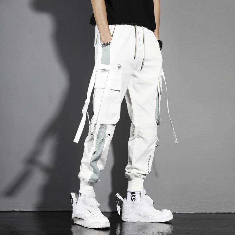 Men's Sweatpants Long Pants Street Casual Pants Multi-Pocket Casual Joggers S
