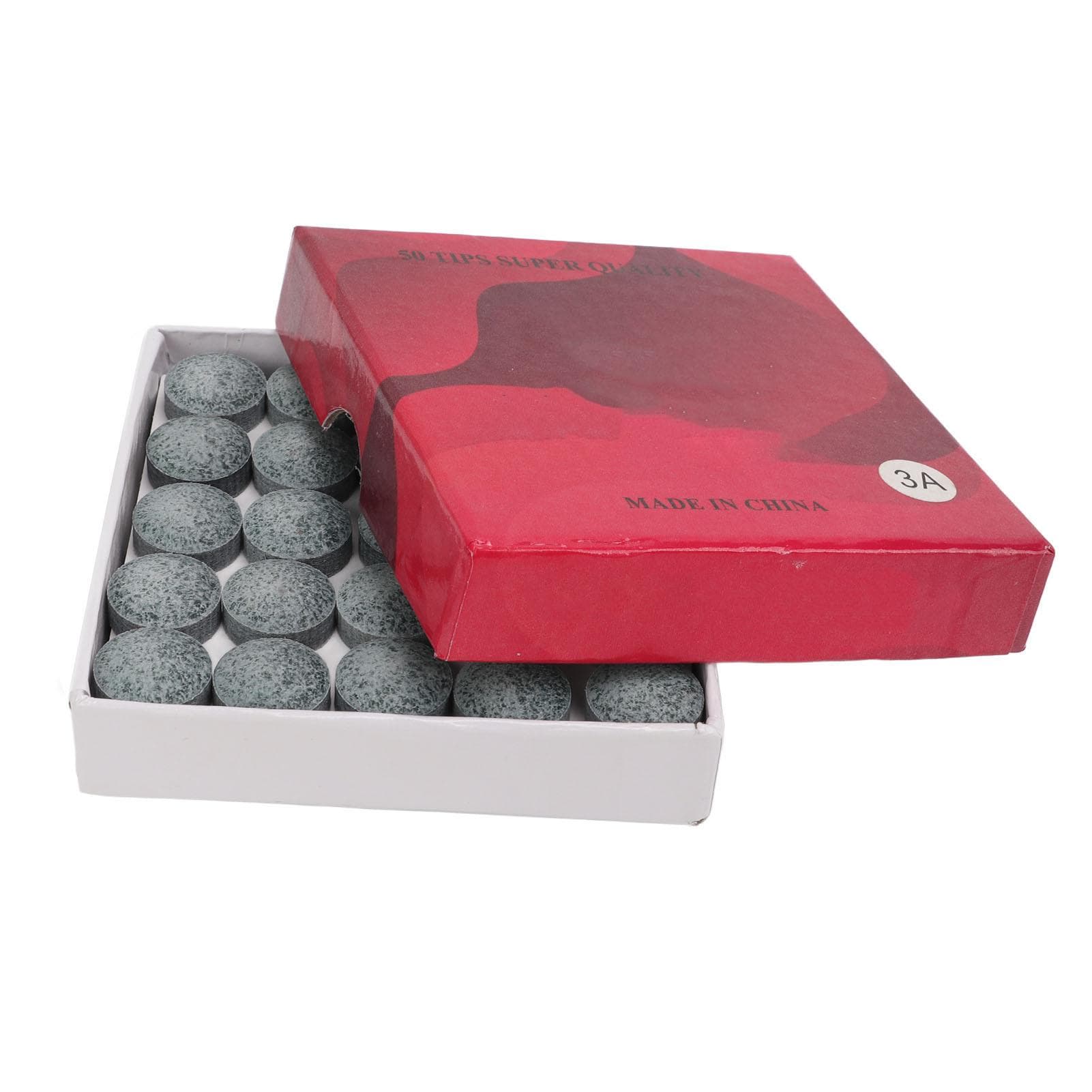 50pcsset 14mm Cue Tips 3A Excellent Elasticity Billiard Cue Stick Replacement Tips Grey