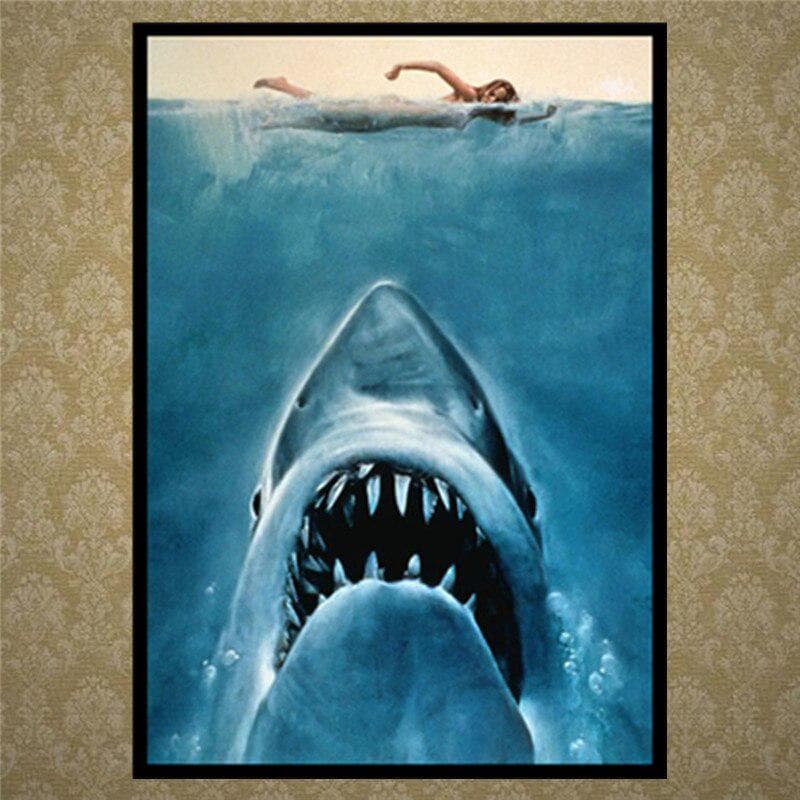 5D DIY Diamond Painting Cartoon Animal Shark Diamond Embroidery Cross Stitch 20X30CM