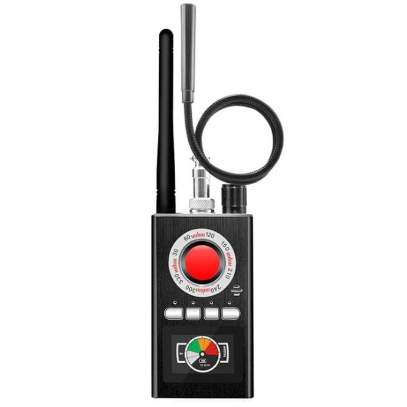 K88 Multi-function AI Anti Candid Camera Detector LED Display Hunter's Signal GPS Bug Mini Signal Lens Detect Wireless Gadgets black