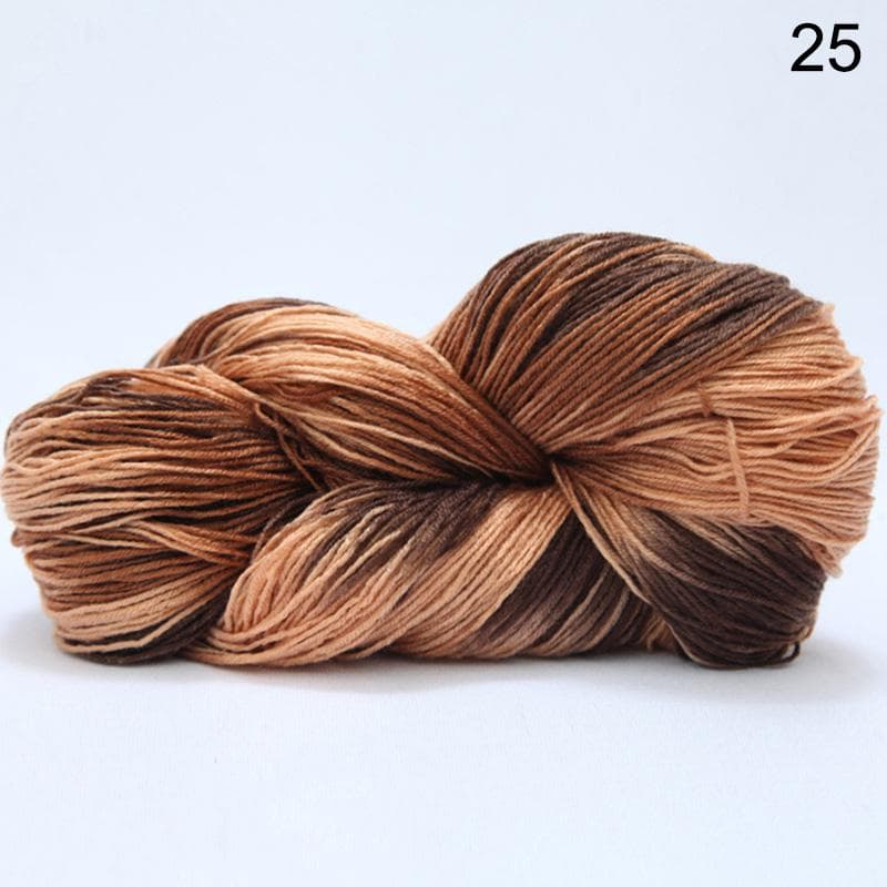 1Roll Warm Yarn Multicolor Hand Crocheted Knitting Wool Soft 50G Crochet Knit Cotton Wool Yarn 25