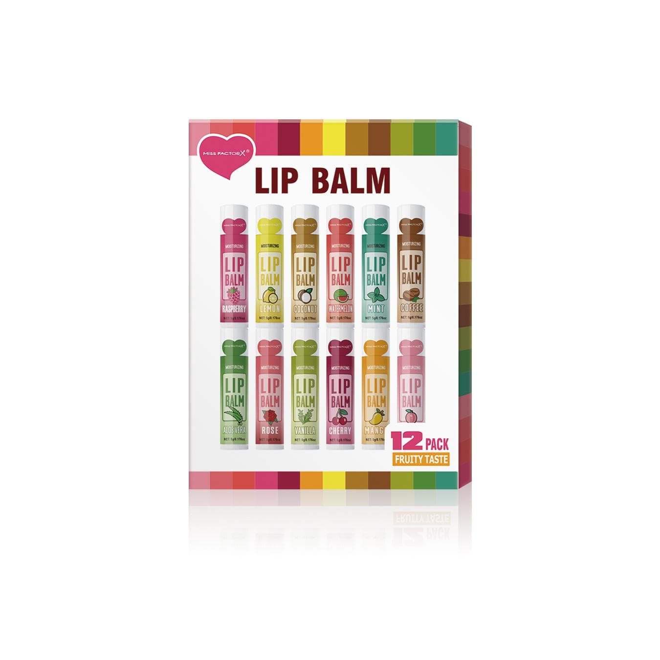 12 PCS/set Lip Balm Deep Moisturizing And Long-lasting Exfoliating Hydrated Lips 12PCS