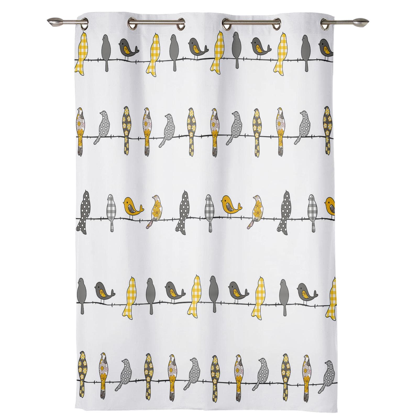 Plaid, English, Red, Dark Grey Window Curtains Curtains for Living Room Decorative Items Living Room 135W x 60H(cm)