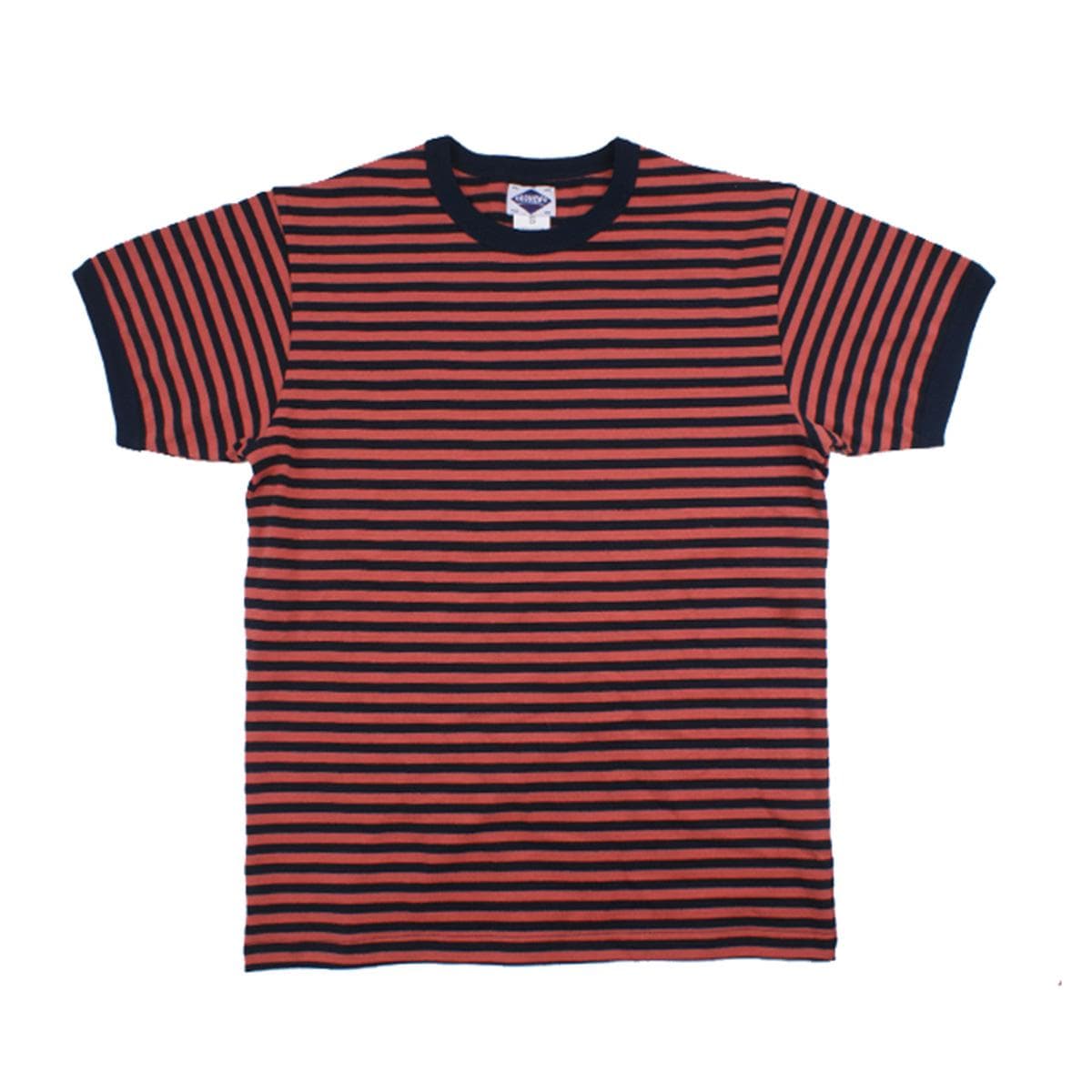 OKONKWO Summer Striped Men's Khaki & Navy Sailor T-Shirt